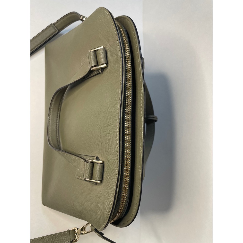 Kate Spade Cameron Street‎ Lottie Satchel Bag in Olive Green Excellent - Picture 8 of 12